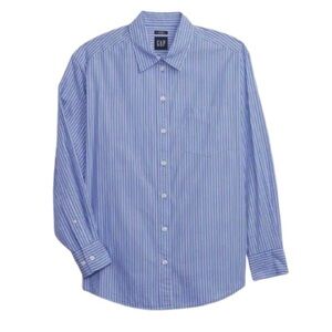 ❤️ GAP Fitted Boys Button Down Shirt Size S